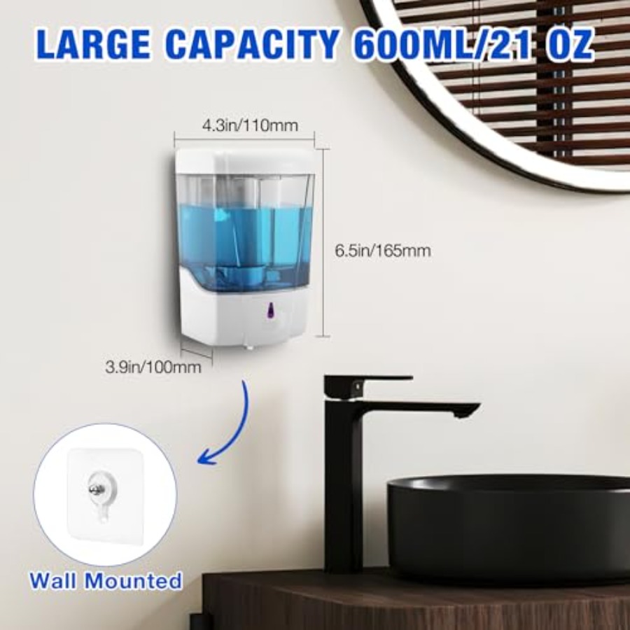 4 Pack Touchless Automatic Soa - Home Bathroom Wall Soap Dispenser reseña y precio