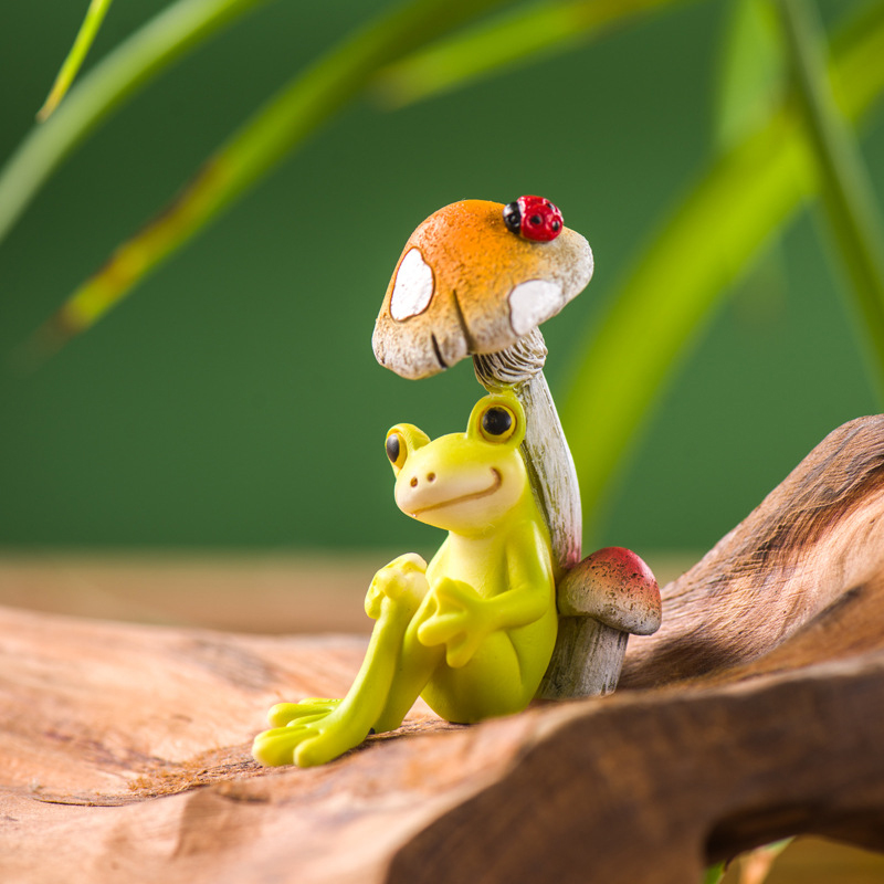 Resin Funny Frog Figurines For - Tiny Home Bathroom Kit reseña y precio