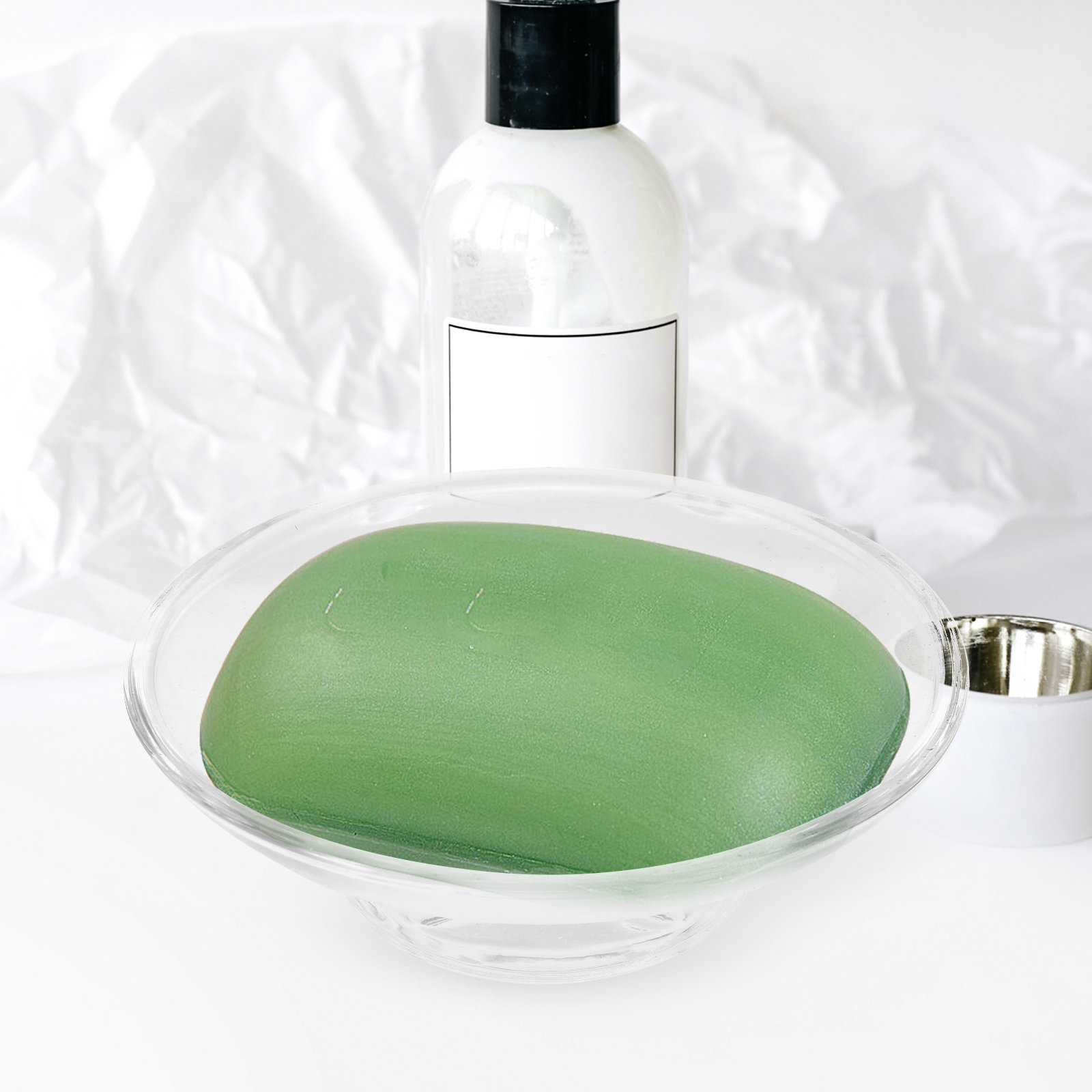 Glass Soap Box Transparent Rou - Glass Soap Dish reseña y precio