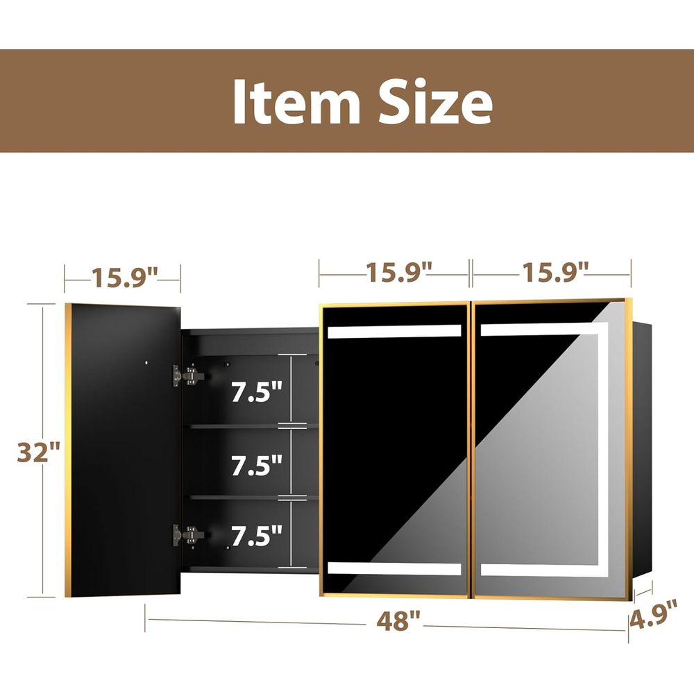 Illuminated Bathroom Mirror Ca - Bathroom Cabinet Mirror reseña y precio