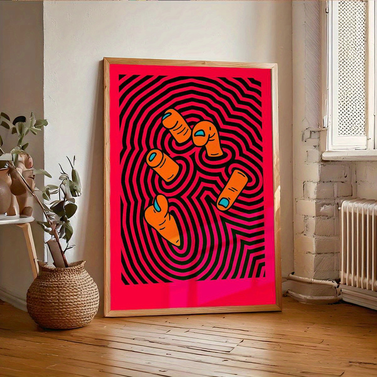 Modern Abstract Finger Art Pos - Home Bathroom Design reseña y precio