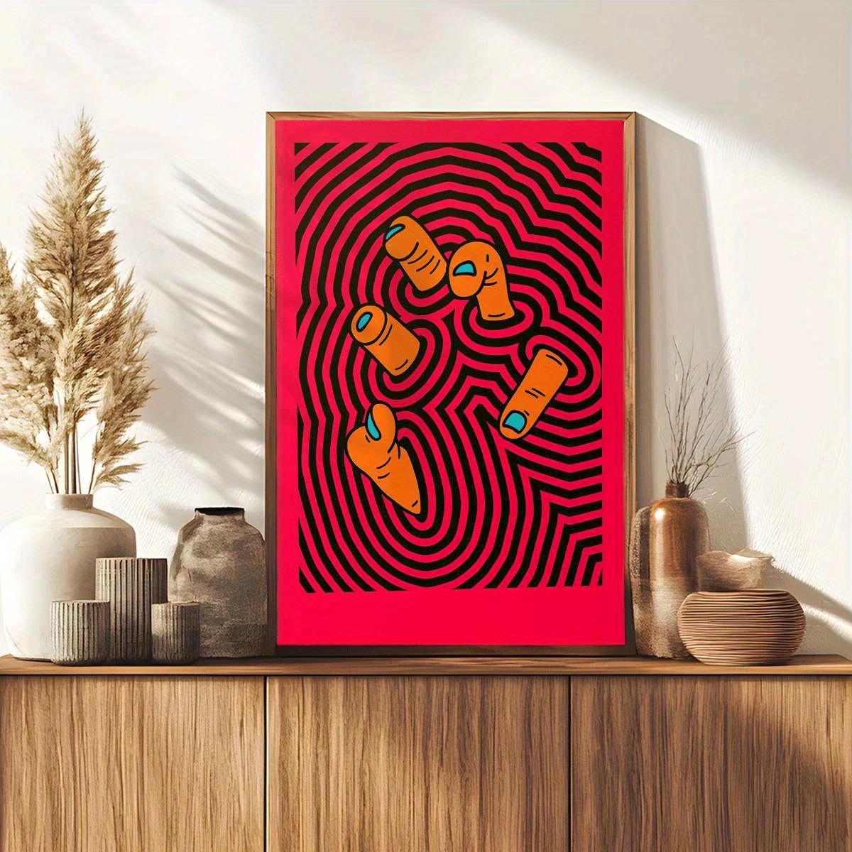 Modern Abstract Finger Art Pos - Home Bathroom Design reseña y precio