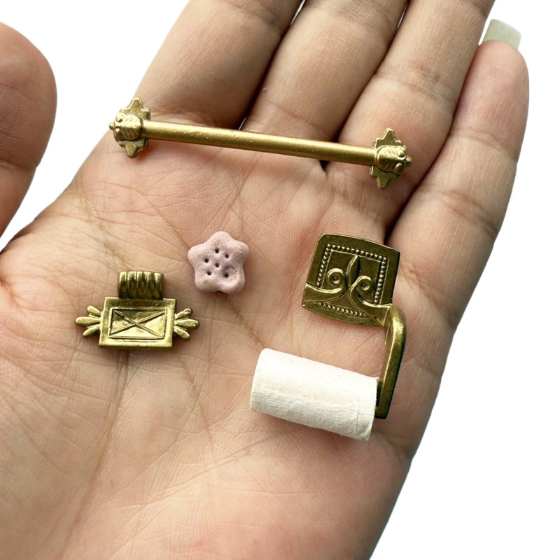 ●1/12 Dollhouse Simulation Pap - Tiny Home Bathroom Kit reseña y precio