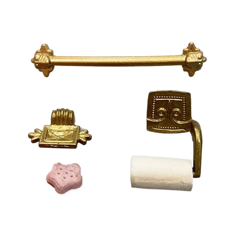 ●1/12 Dollhouse Simulation Pap - Tiny Home Bathroom Kit reseña y precio