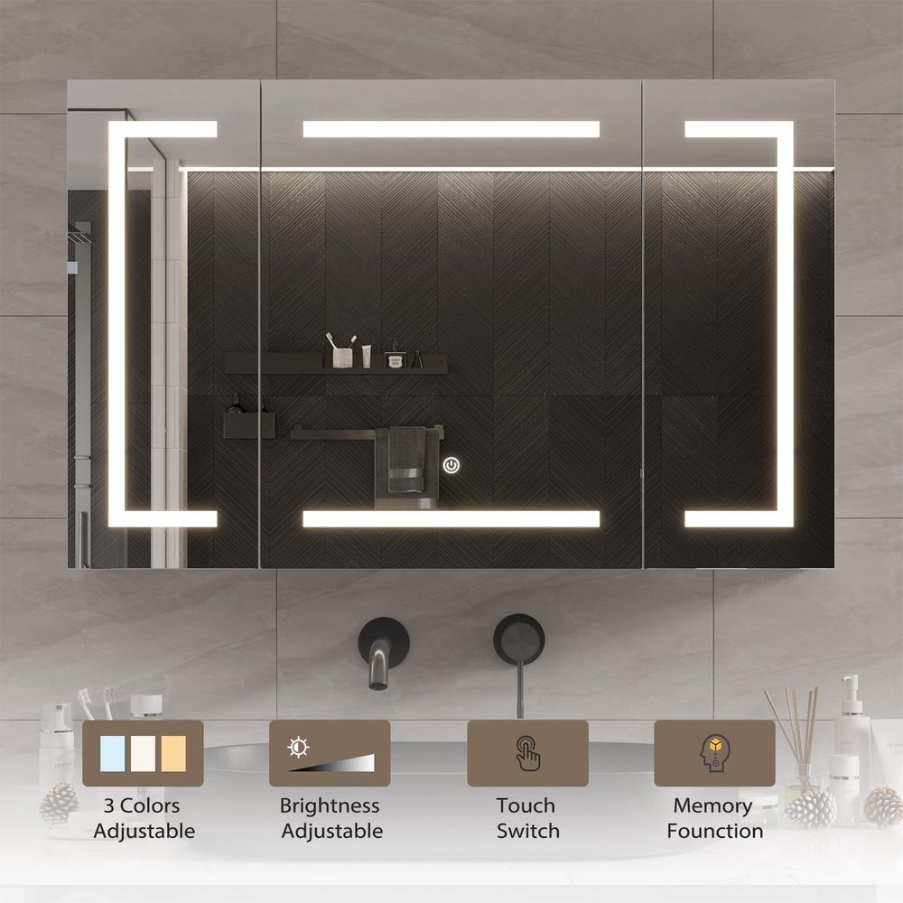 Medicine Cabinet with Mirror a - Bathroom Cabinet Mirror reseña y precio