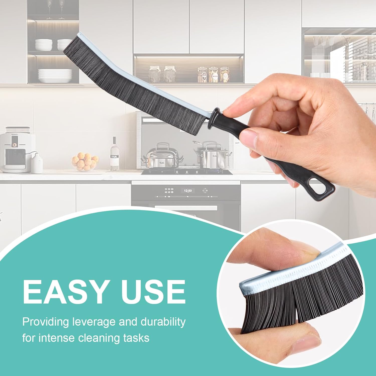 5 Pcs Hard Bristle Crevice Cle - Home Kitchen Bathroom Cleaning reseña y precio