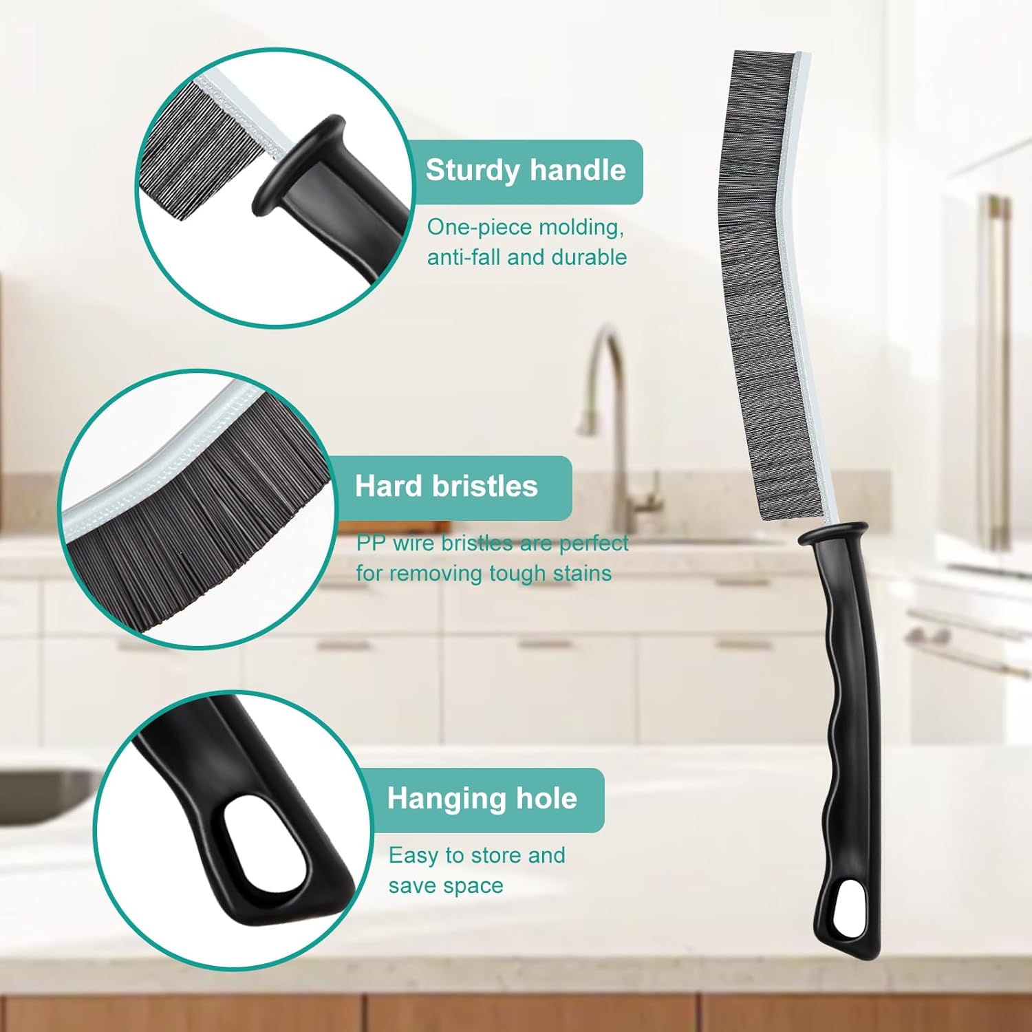 5 Pcs Hard Bristle Crevice Cle - Home Kitchen Bathroom Cleaning reseña y precio