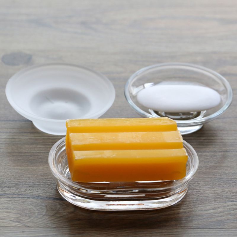 2025 New Soap Dish Round Glass - Glass Soap Dish reseña y precio