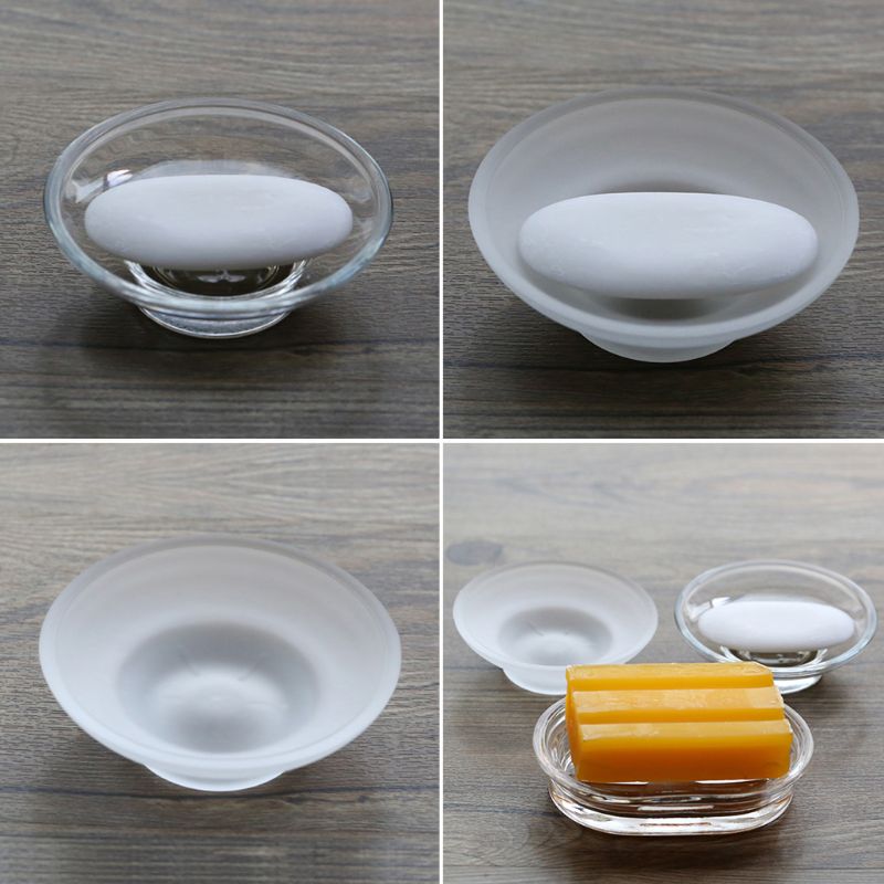 2025 New Soap Dish Round Glass - Glass Soap Dish reseña y precio