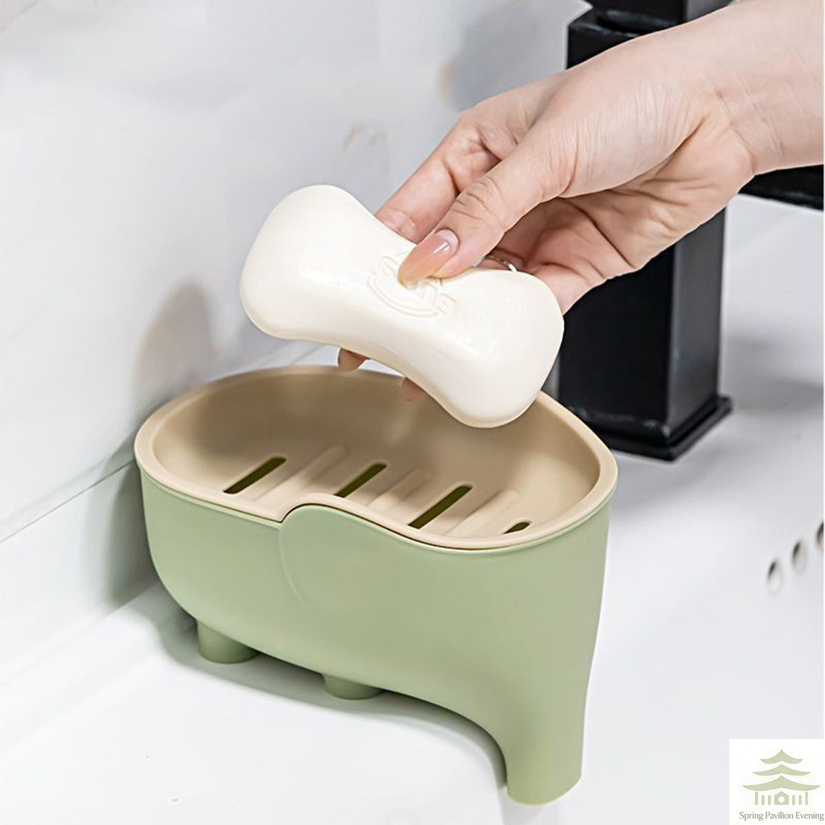 Soap Box NEW Double Layer Crea - Tiny Home Bathroom Kit reseña y precio