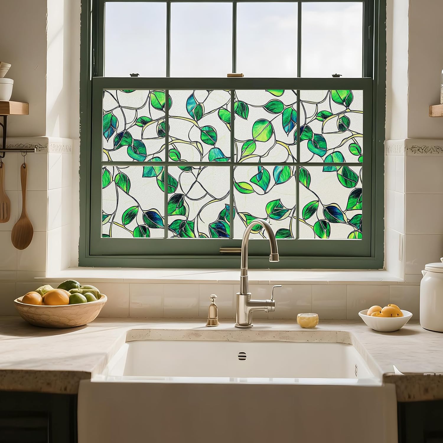 Frosted Glass Window Film for  - Home Bathroom Window Tint reseña y precio