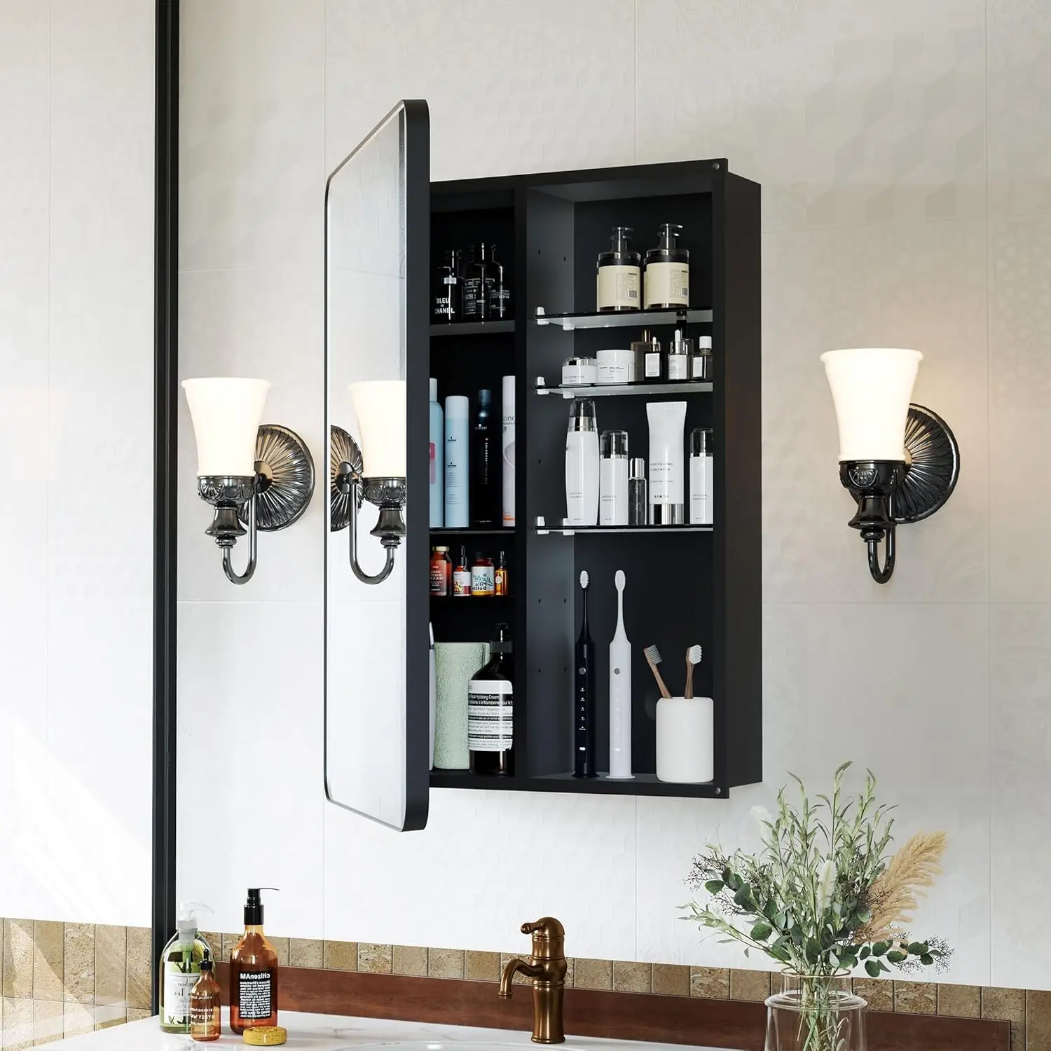 Medicine Cabinet 16x24 Inch, M - Bathroom Cabinet Mirror reseña y precio