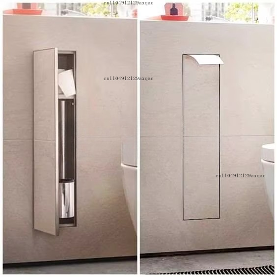 304 Stainless Steel Embedded W - Toilet Paper Holder reseña y precio