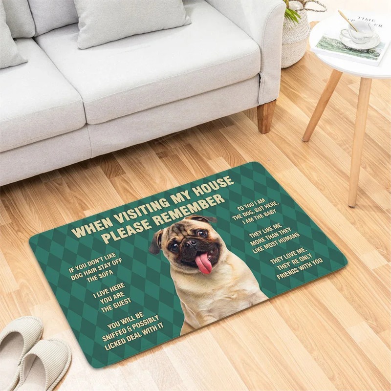Dog Funny Door Mat Small Carpe - Home Bathroom Reno reseña y precio