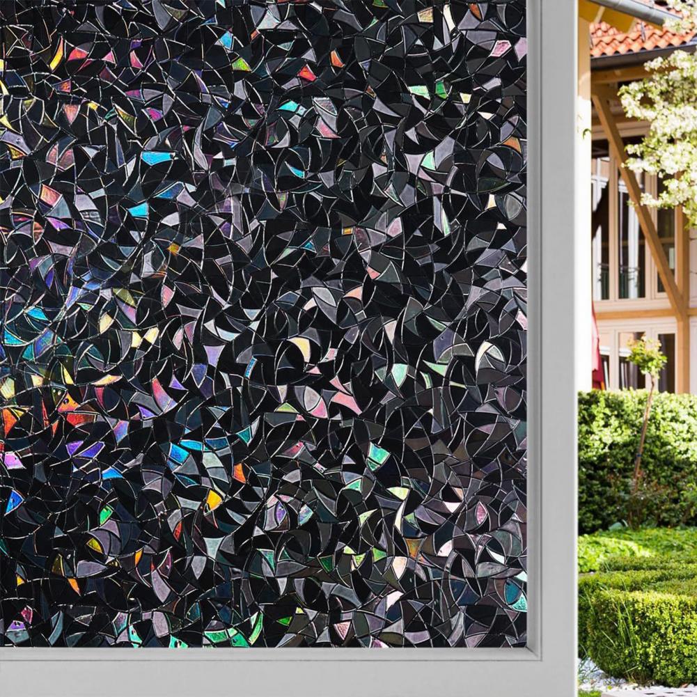 3D Black Rainbow Window Blacko - Home Bathroom Window Tint reseña y precio