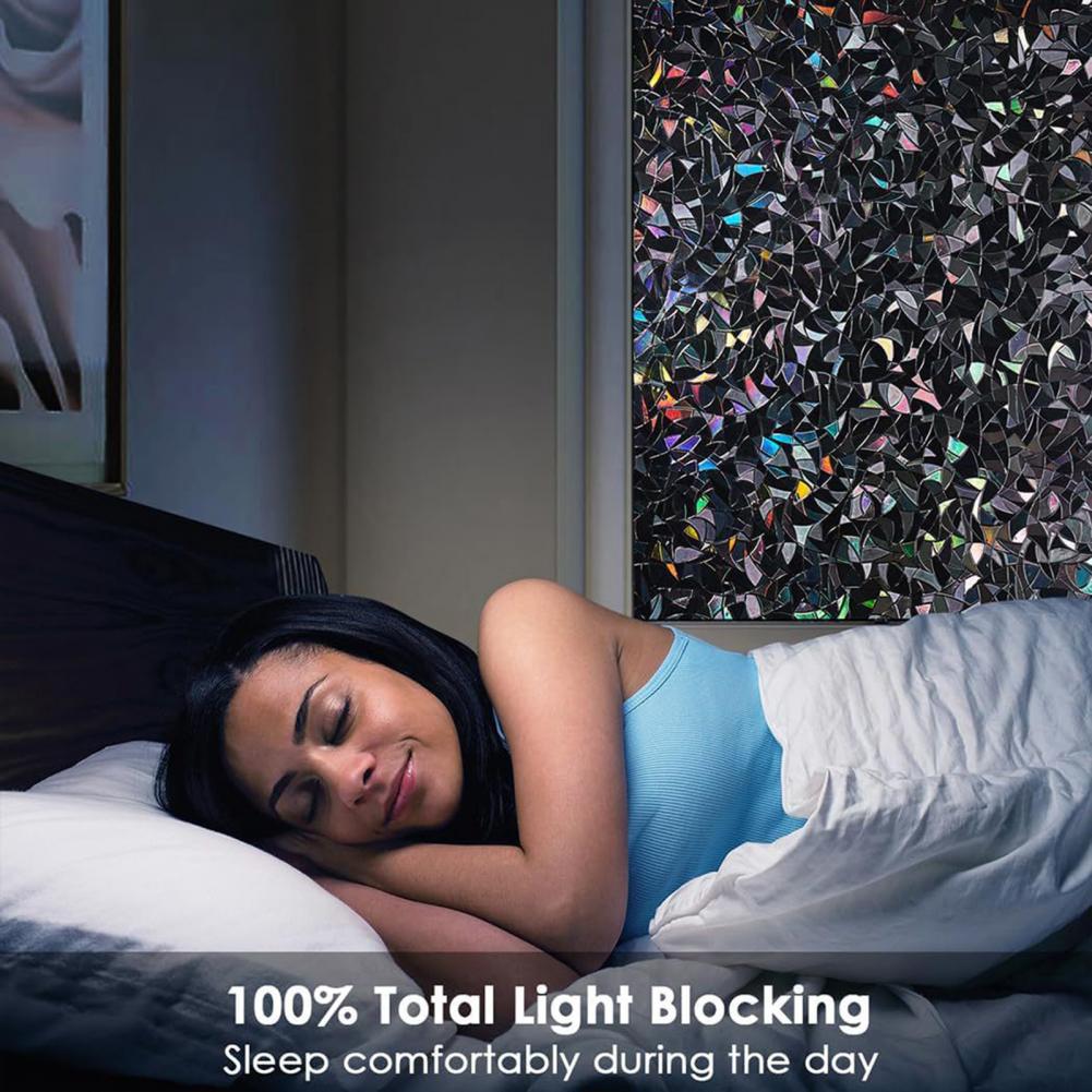 3D Black Rainbow Window Blacko - Home Bathroom Window Tint reseña y precio