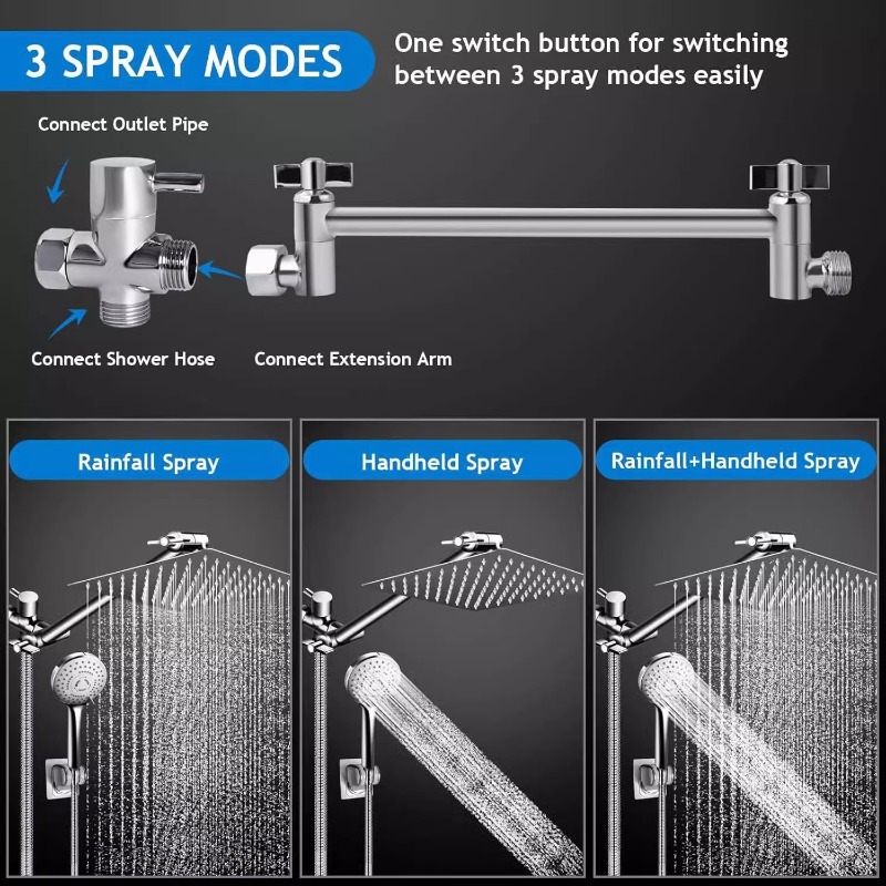 Stainless Steel Rain Shower He - Shower Head Rain reseña y precio