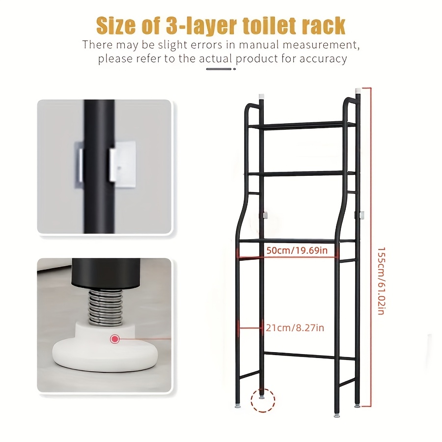 usOver-The-Toilet Storage Rack - Home Bathroom Design reseña y precio