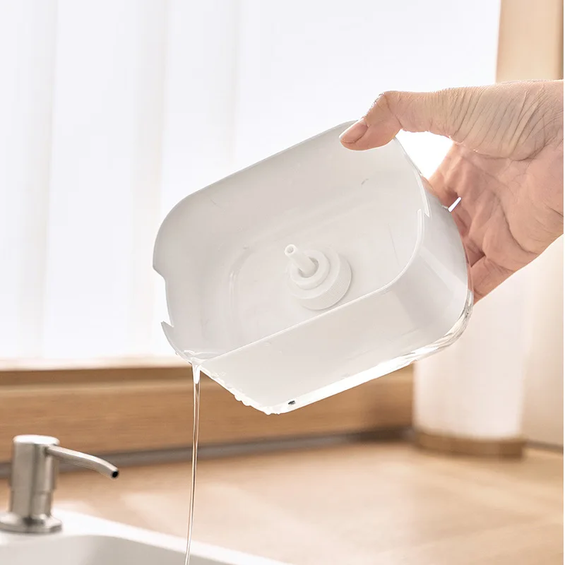 Soap Dispenser With Sponge Hol - Home Kitchen Bathroom Cleaning reseña y precio
