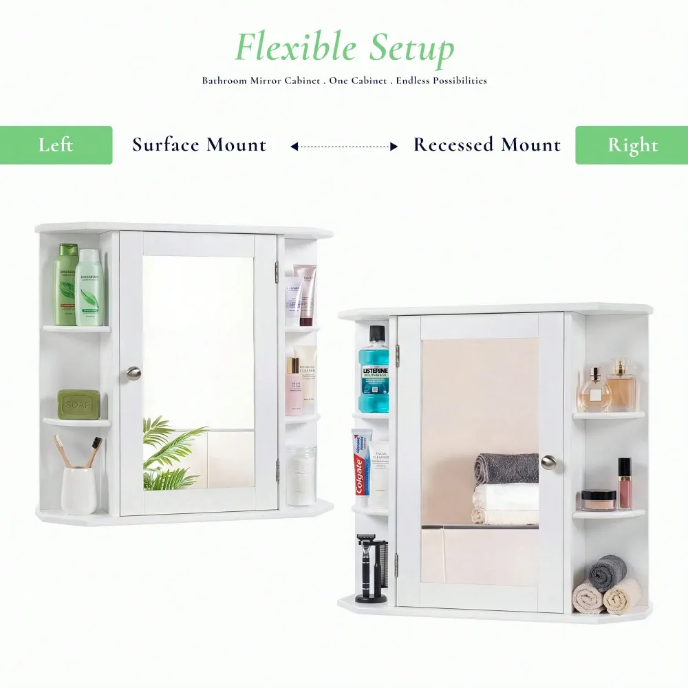 Medicine Mirror Cabinet For Ba - Bathroom Cabinet Mirror reseña y precio