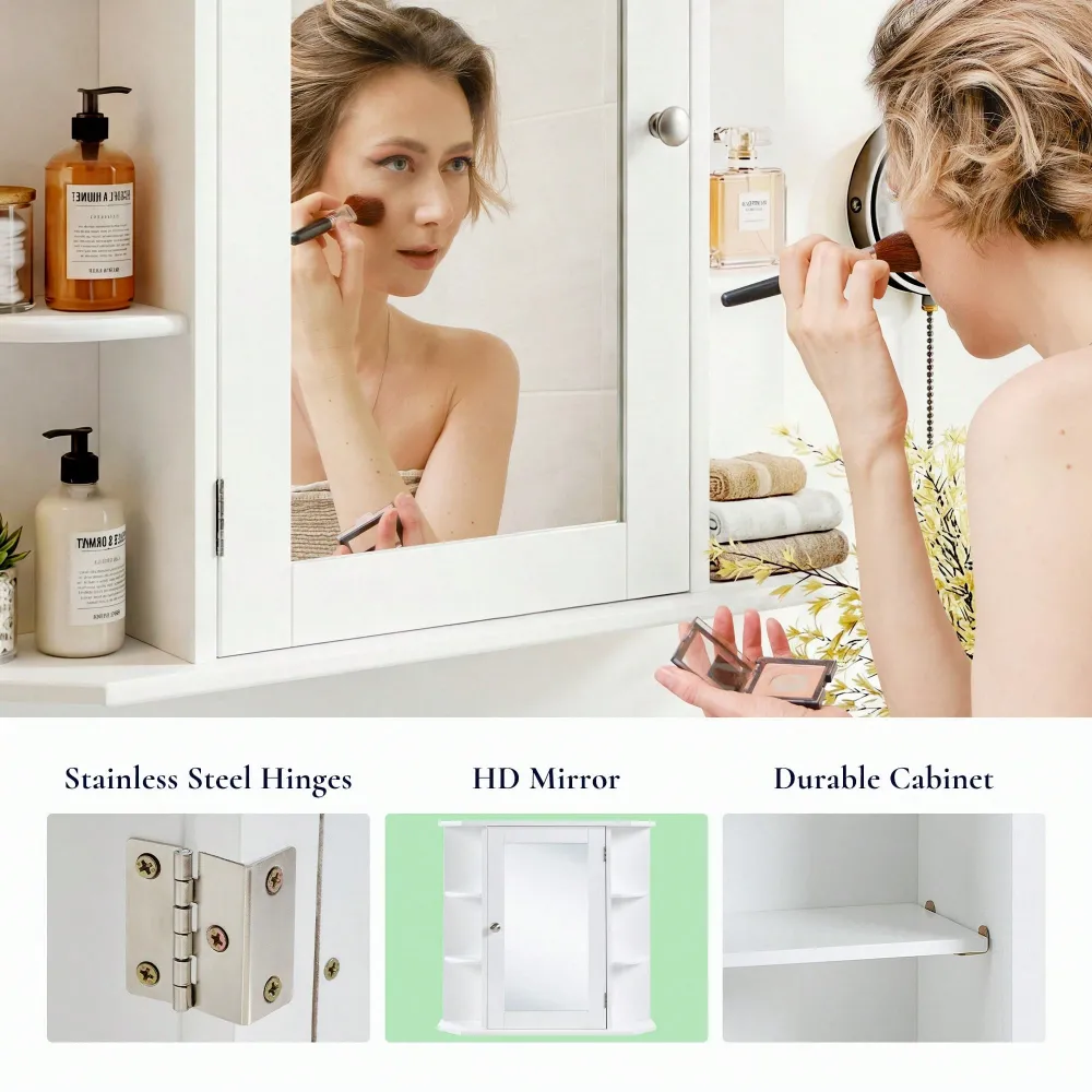Medicine Mirror Cabinet For Ba - Bathroom Cabinet Mirror reseña y precio