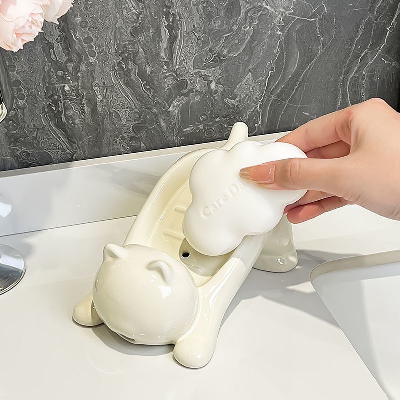 Cute Cat Drain Soap Holder Con - Tiny Home Bathroom Kit reseña y precio