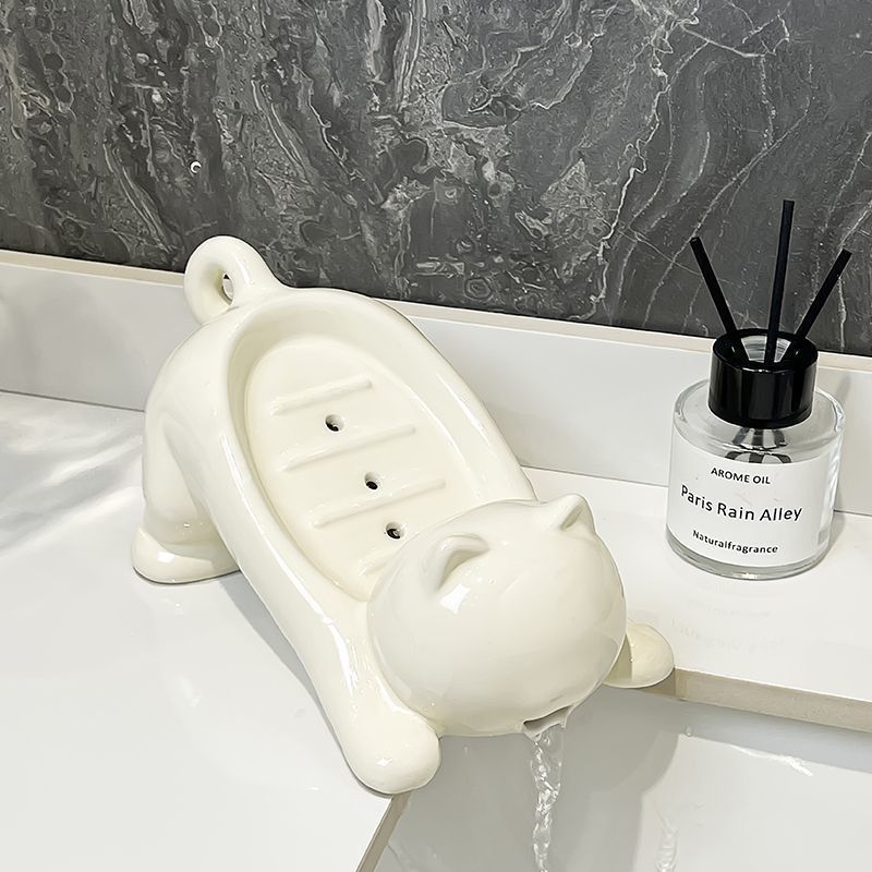 Cute Cat Drain Soap Holder Con - Tiny Home Bathroom Kit reseña y precio