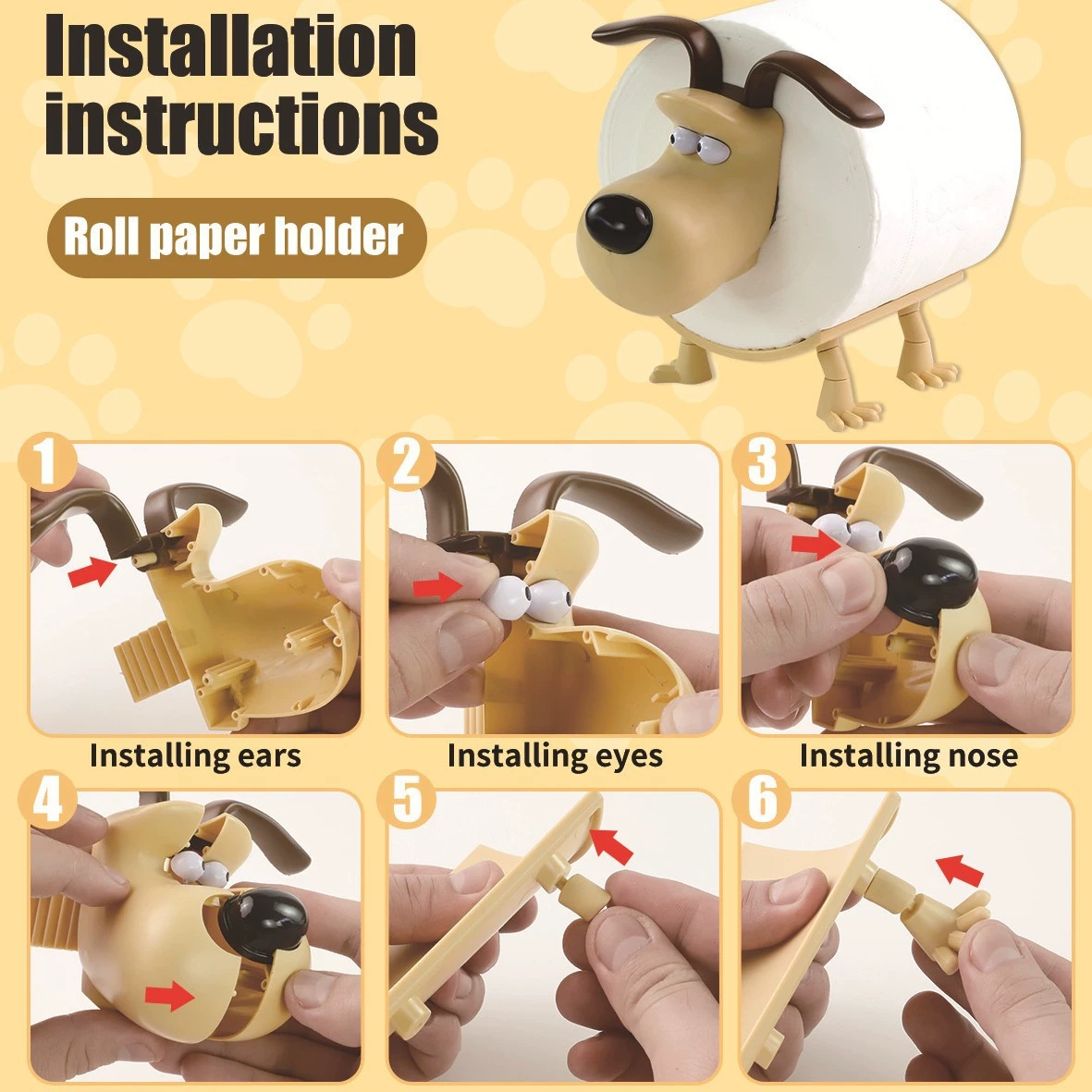 Fun Dog Raccoon Sheep Toilet P - Tiny Home Bathroom Kit reseña y precio